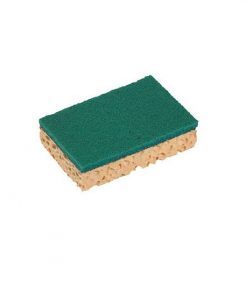 Tampon vert sur éponge